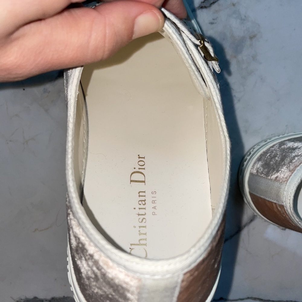 🌟Christian Dior Blush Velvet Trainers 🌟 - Picture 9 of 12